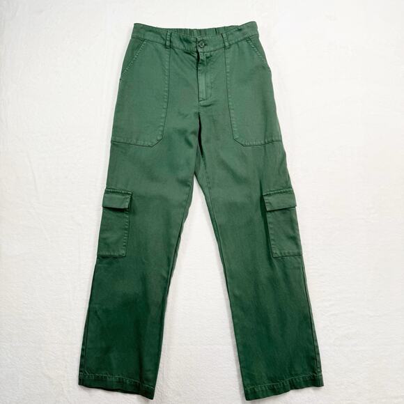 NWOT Young Fabulous & Broke Finlay Cargo Pants Green Utility Casual Boho Size XS - Picture 10 of 10
